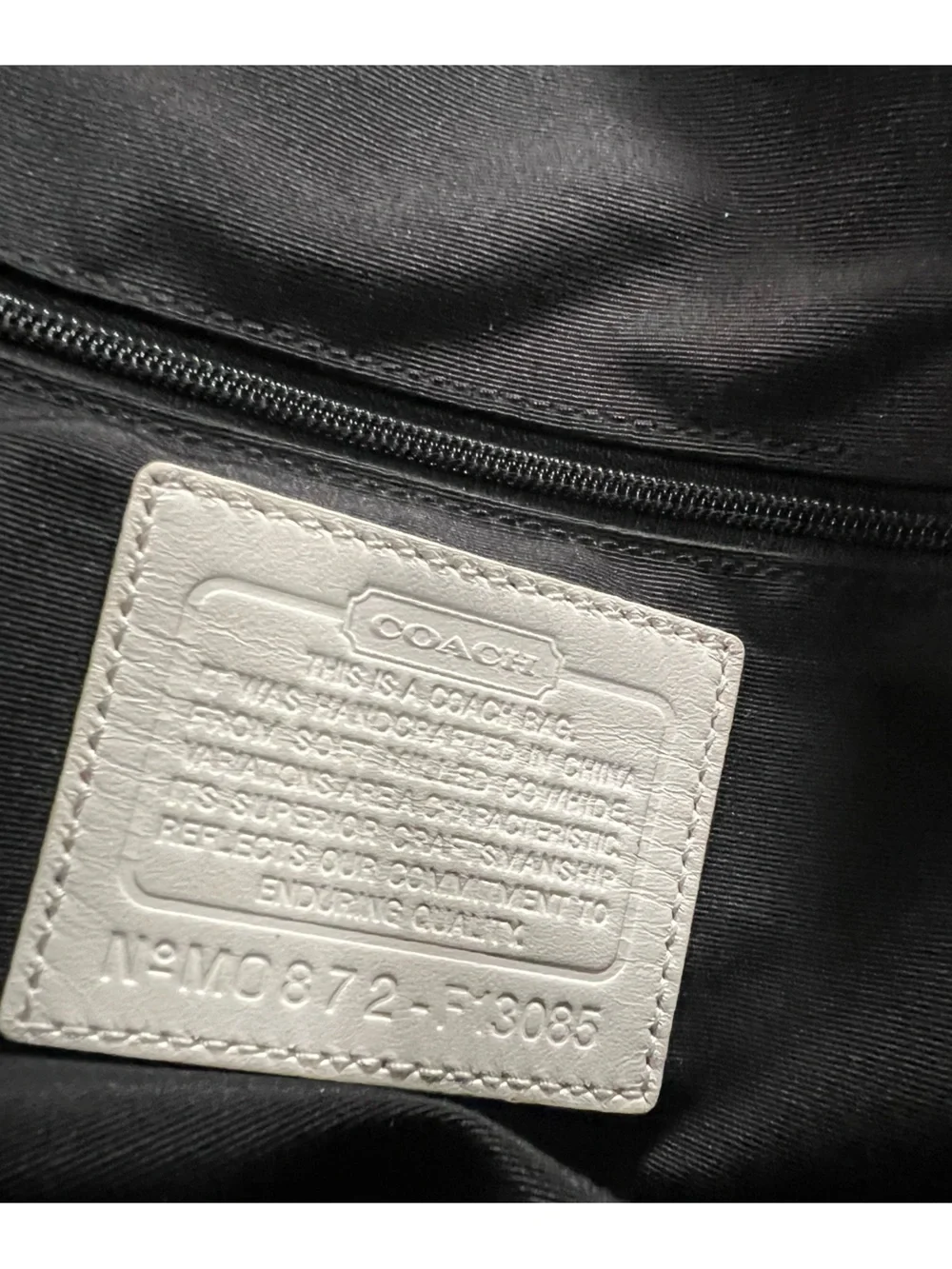 White Leather Shoulder Bag with Brown Strap